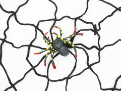 Duża pajęczyna czarna - 150 cm - 1 szt.