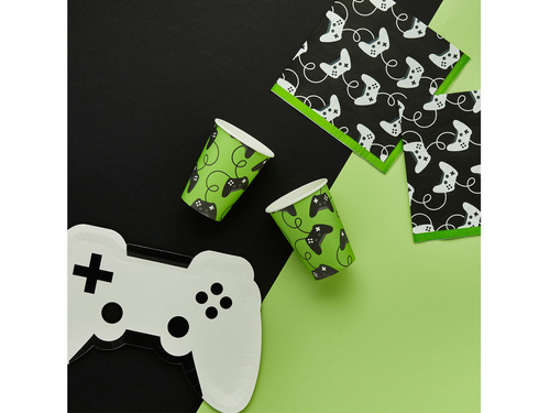 Kubeczki papierowe Game On - 250 ml - 8 szt.