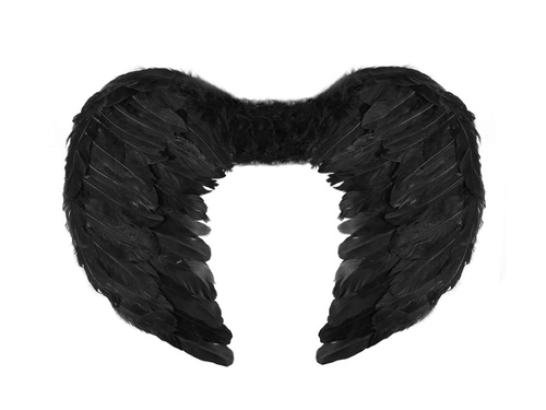 Skrzydła anioła czarne - 54 x 37 cm - 1 szt.