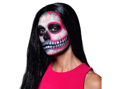 Zestaw Make Up Neonowa Czaszka - 1 op.