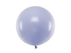 Balon olbrzym 60 cm średnicy - pastelowy liliowy.