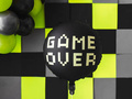 Balon foliowy Game Over - 35 cm - 1 szt.