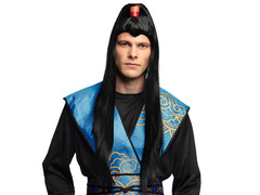 Peruka męska czarna - 1 szt