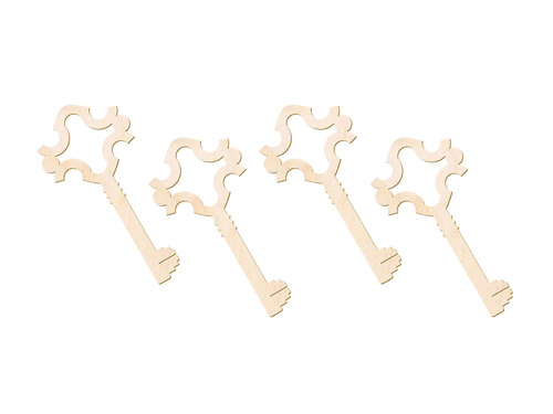 Klucze do wróżb z wosku - 13 cm - 4 szt.