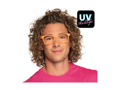 Okulary imprezowe neonowe pomarańczowe