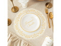 Talerzyki papierowe na Komunię Świętą - 18 cm - 6 szt.