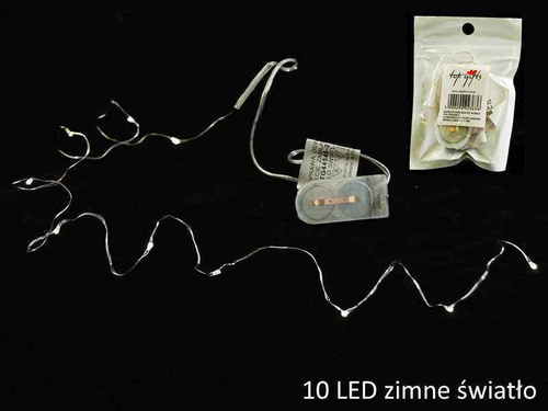 Lampki LED - białe zimne światło