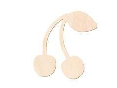 Drewniana dekoracja Wiśnia - 1 szt.