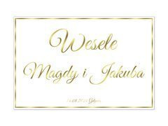 Plakat Weselny personalizowany - 60x40 cm