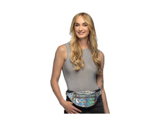 Saszetka biodrowa Holodelic srebrna