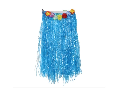 Spódniczka hawajska długa niebieska - 1 szt.