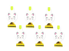 Gwizdki trąbki rozwijane Kotek - 6 szt