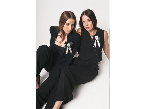 Kotylion Happy "40" - 1 szt.