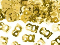 Konfetti metaliczne złote 60 - 15 g.