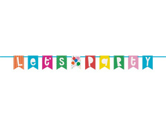 Baner flagi Lets Party - 182 cm - 1 szt.