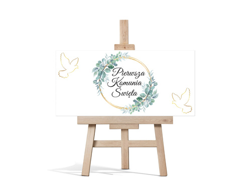 Plakat komunijny - I Komunia Święta - 70x33 cm