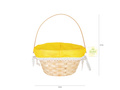 Koszyk wielkanocny Żółty - 1 szt.