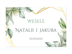 Plakat Weselny personalizowany - 90x60 cm