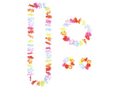 Zestaw - komplet hawajski kolorowy - 4 częściowy