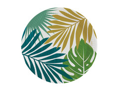 Talerzyki papierowe Tropikalne Liście - 23 cm - 8 szt.