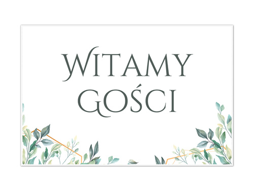 Plakat Weselny - 90x60 cm