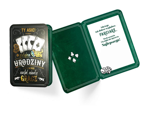 Kartka urodzinowa z kopertą Karty - 1 szt.