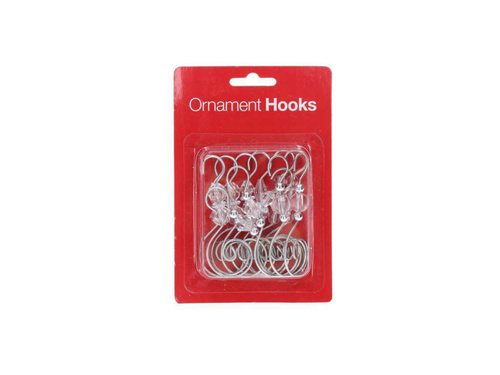 Haczyki metalowe srebrne do ozdób - 12 szt.