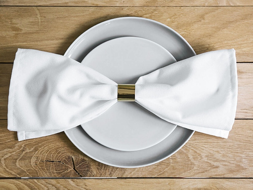 Papierowy serwetnik złoty - 10 szt.