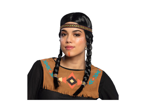 Peruka indiańska Kewanee z opaską