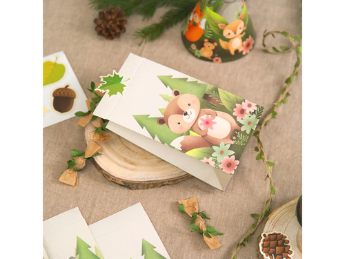 Torebki papierowe Leśni przyjaciele - 4 szt.