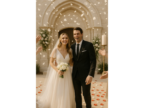 Płatki róż - białe - 500 szt.