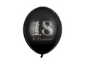 Balony z nadrukiem na osiemnastkę "18 & brilliant" - 30 cm - 6 szt.