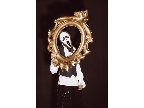 Maska krzyk z kapturem na Halloween - 1 szt.