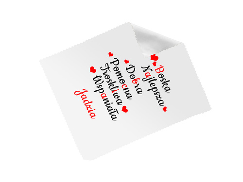 Ściereczka do okularów z imieniem na dzień babci - 1 szt.