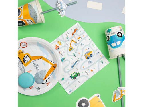 Serwetki urodzinowe Auta - 33 cm - 10 szt.