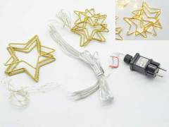 Gwiazdki LED - białe ciepłe światło