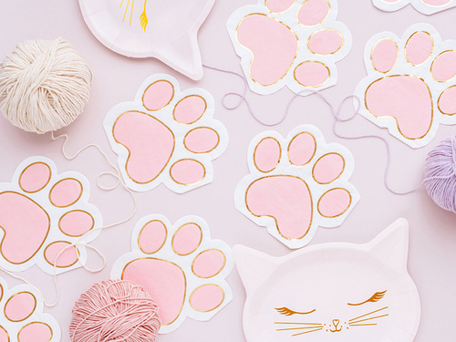 Serwetki urodzinowe Kotek - 15,5 x 14,5 cm - 12 szt.