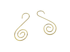 Haczyki metalowe złote do ozdób - 20 szt.