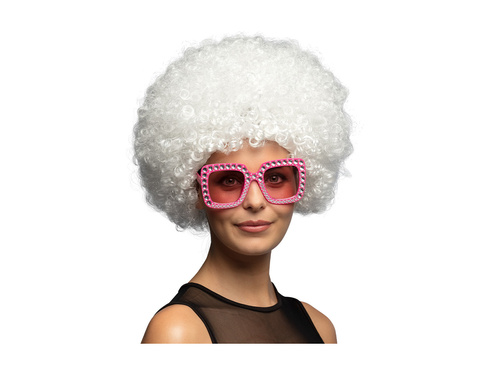 Peruka Afro Groove biała