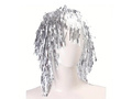 Peruka foliowa srebrna - 1 szt.