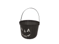 Wiaderko czarne z dynią na Halloween - 20 cm - 1 szt.