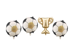Balony foliowe Piłka nożna - 33 x 33 cm - 1 szt.