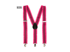 Neonowe różowe falbaniaste szelki