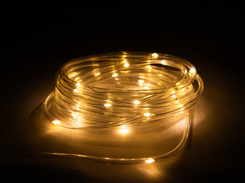 Lampki LED - białe ciepłe światło - 10 m