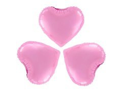 Balony foliowe Serca różowe - 23 cm - 3 szt.