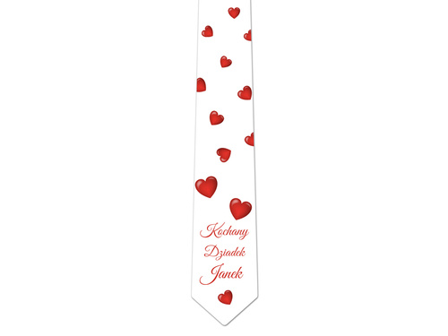 Krawat PREMIUM personalizowany na dzień dziadka