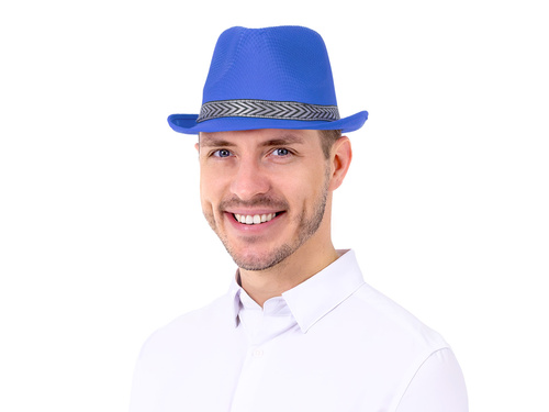 Kapelusz Gangstera niebieski - 1 szt.