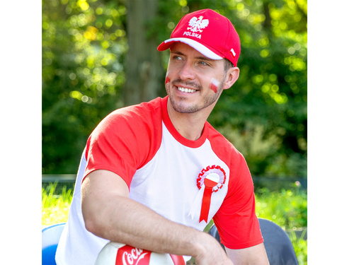 Kotylion narodowy biało-czerwony - 1 szt.