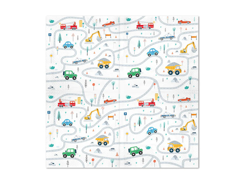 Serwetki urodzinowe Auta - 33 cm - 10 szt.