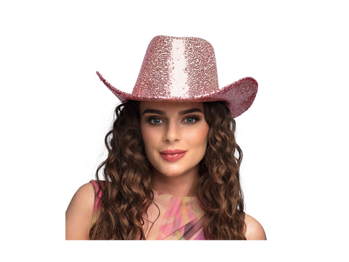 Kapelusz kowbojski Rodeo Party jasnoróżowy